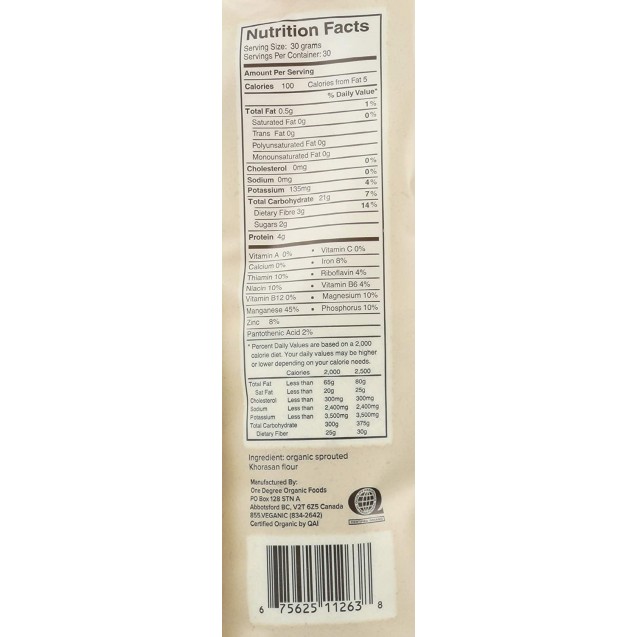 One Degree Organic Foods Spr Khorasn Flour (6 Pack)