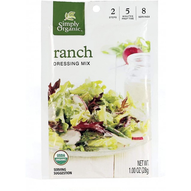 Simply Organic Ranch Salad Dressing Mix (12 Pack)