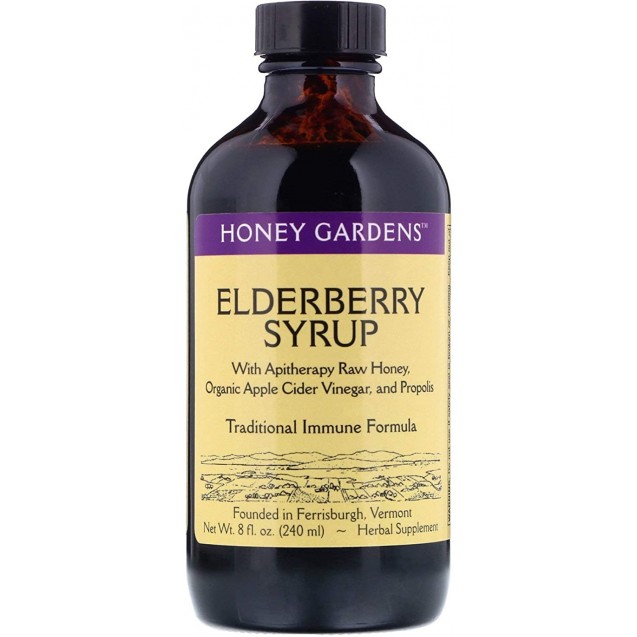 Honey Gardens Honey Organic Elderberry Syrup (1 Pack)