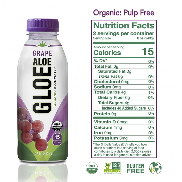 Aloe Gloe White Grape (12 Pack)