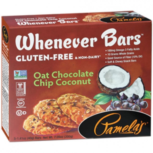 Pamela'S Products Oat Chocolate Chip Coconut Whenever Bars (6 Pack)
