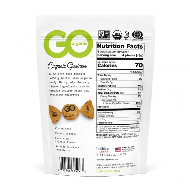 Go Naturally Honey Hard Candy (6 Pack)