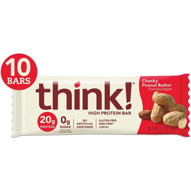 Think Baby Chunky Peanut Butter Thin Bar (10 Pack)