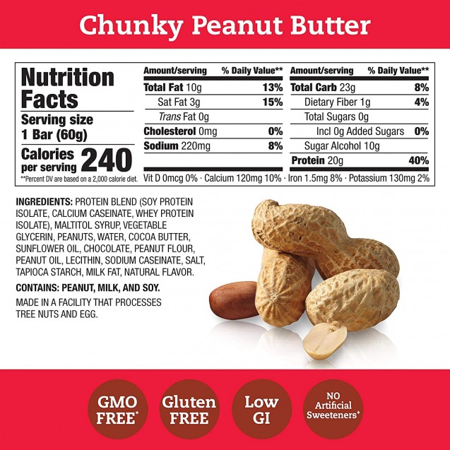 Think Baby Chunky Peanut Butter Thin Bar (10 Pack)