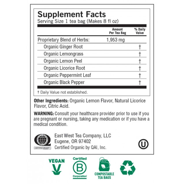 Yogi Lemon Ginger Tea (1 Pack)