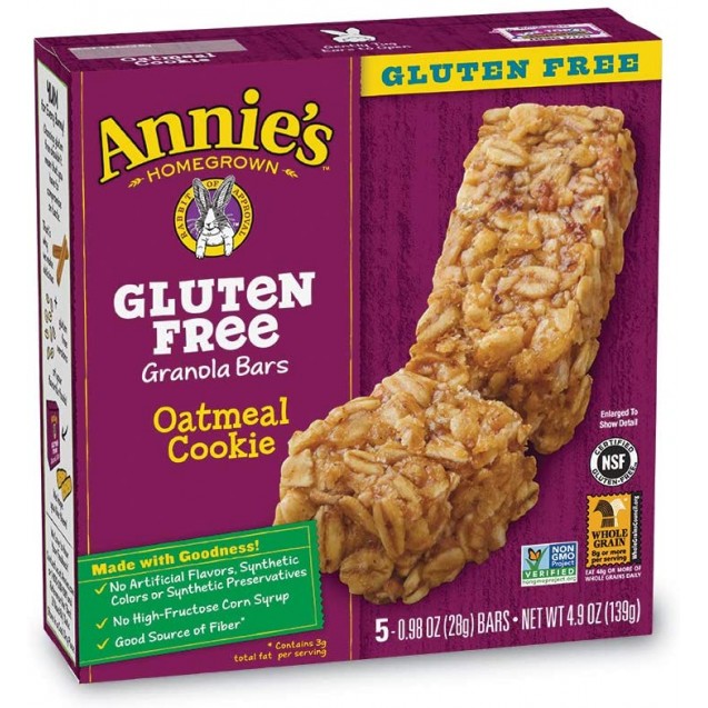Annie's Chewy Gluten Free Granola Bars Oatmeal Cookie (12 Pack)