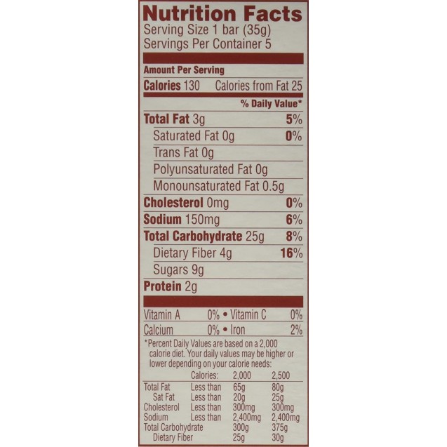 Van's Snack Bars Banana Bread (6 Pack)